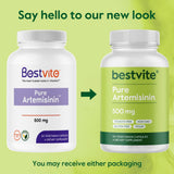 BESTVITE Artemisinin 500mg Vegan Capsules on a wooden table