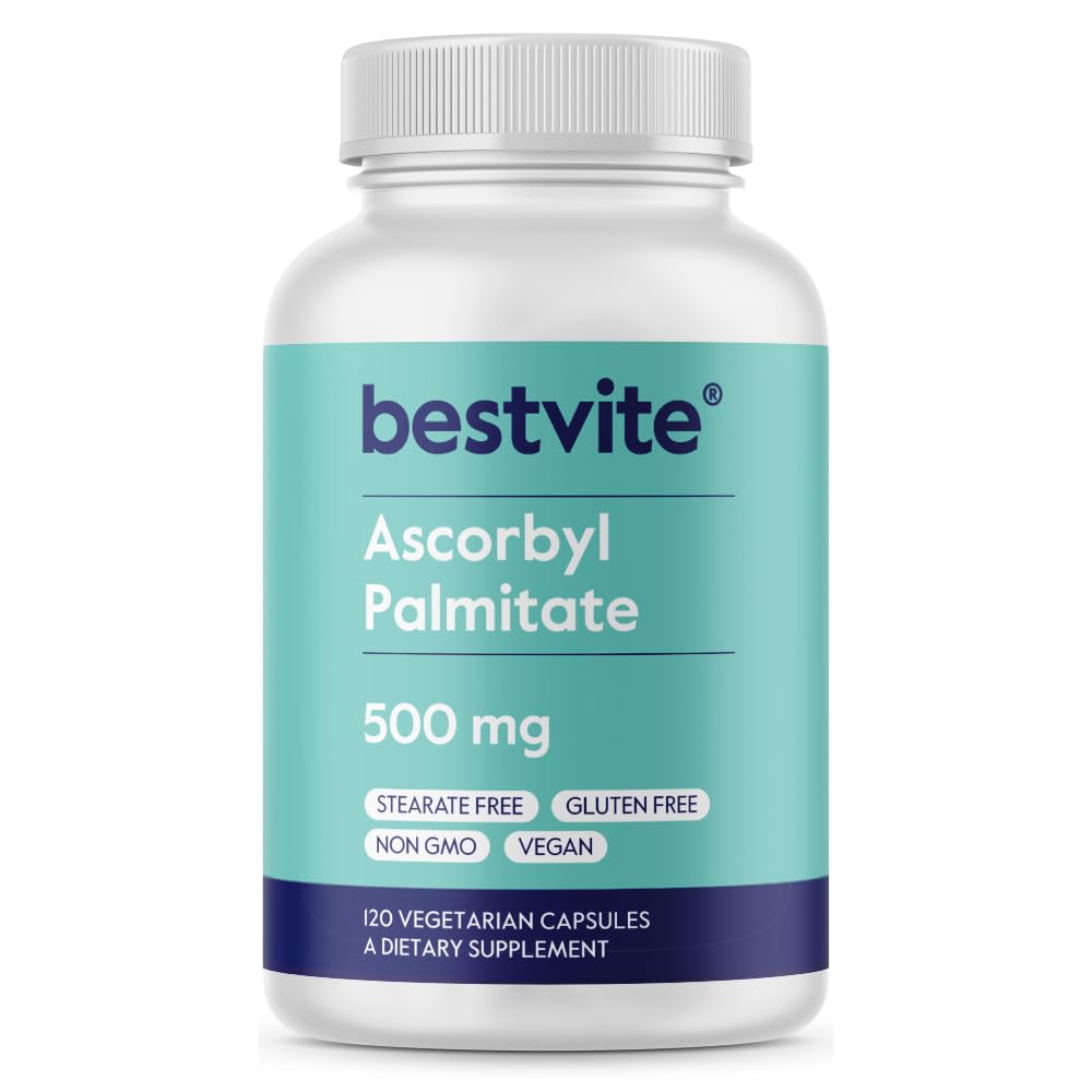BESTVITE Ascorbyl Palmitate Vitamin C 500mg capsules front view
