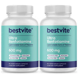 BESTVITE Benfotiamine 600mg capsules front view