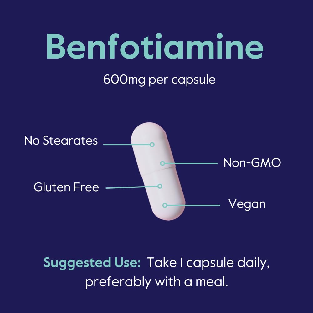 BESTVITE Benfotiamine 600mg Vitamin B-1 supplement packaging