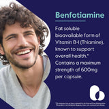 BESTVITE Benfotiamine 600mg Vitamin B-1 supplement side view