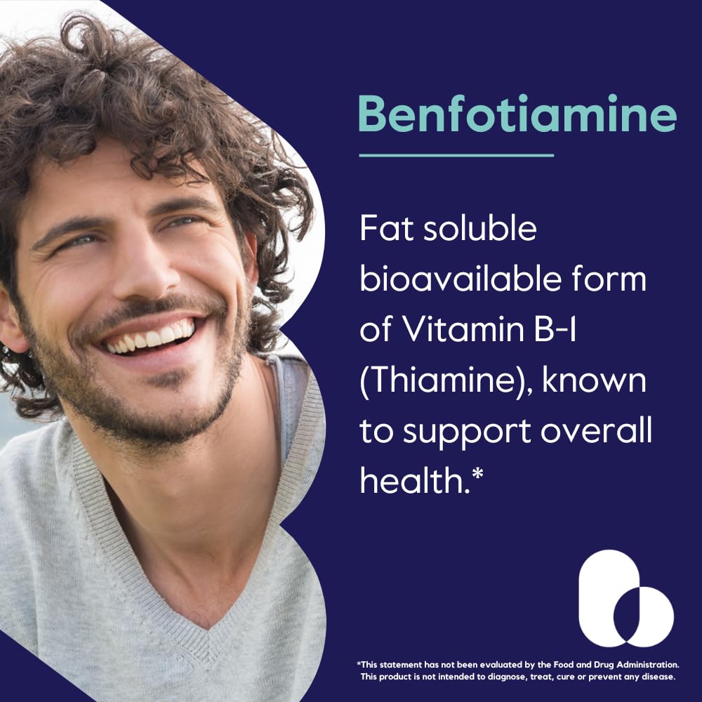 BESTVITE Benfotiamine bottle side view
