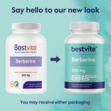 BESTVITE Berberine Capsules 500mg with measuring spoon for dosage