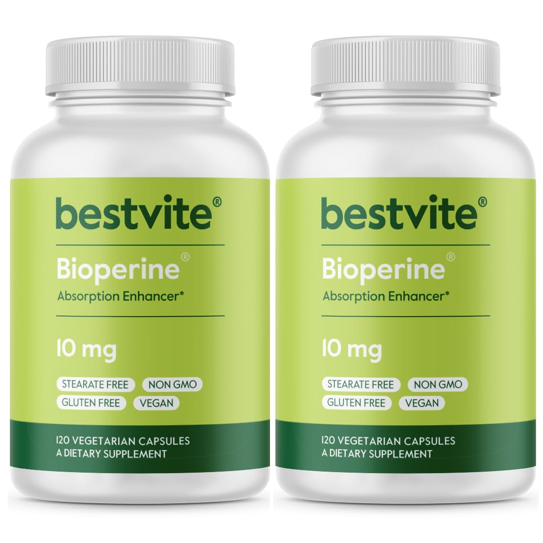 BESTVITE Bioperine Capsules 10 mg bottle front view