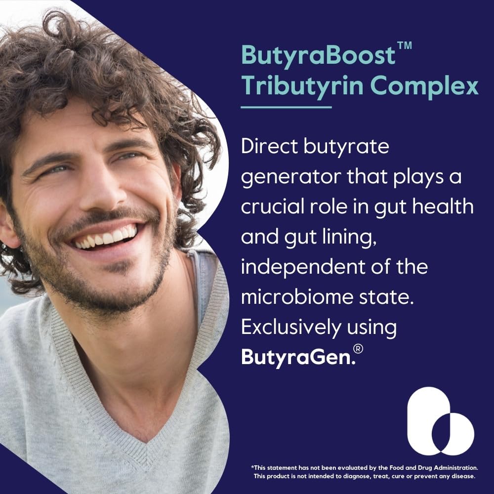BESTVITE ButyraBoost bottle with label showing ingredients