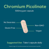 BESTVITE Chromium Picolinate 500mcg capsules close-up
