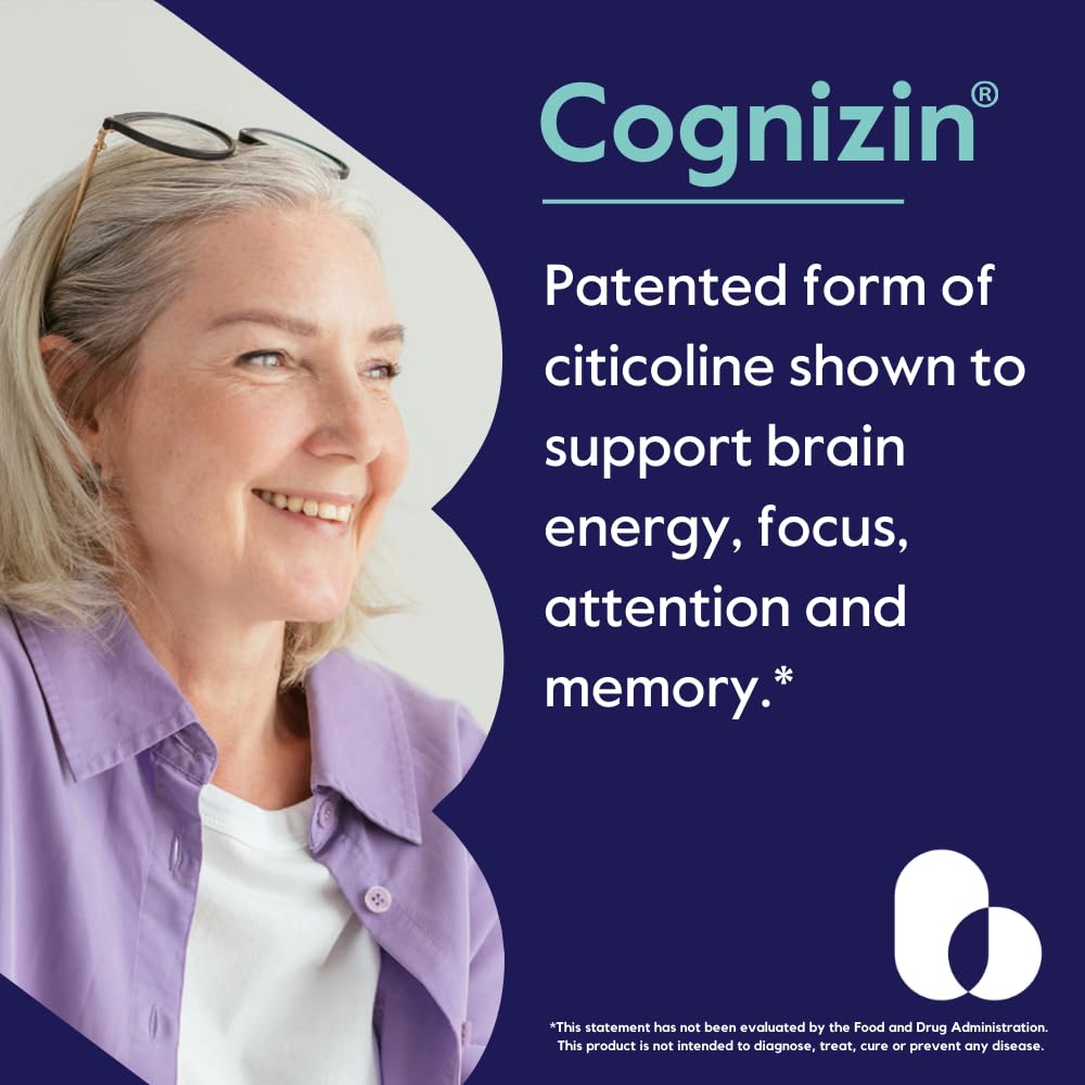 BESTVITE Citicoline Capsules 500mg back view