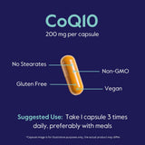 BESTVITE CoQ10 Supplement capsules on a wooden surface