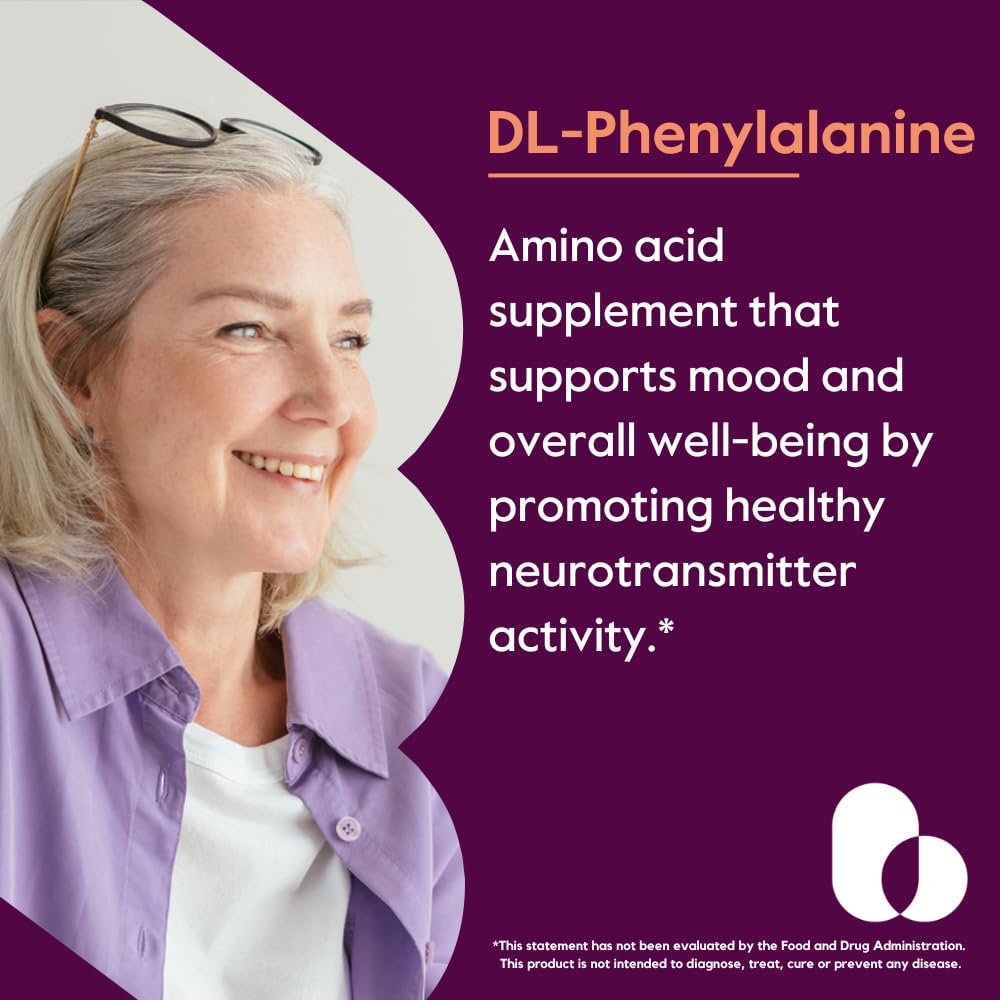 BESTVITE DL-Phenylalanine 500mg capsules side view