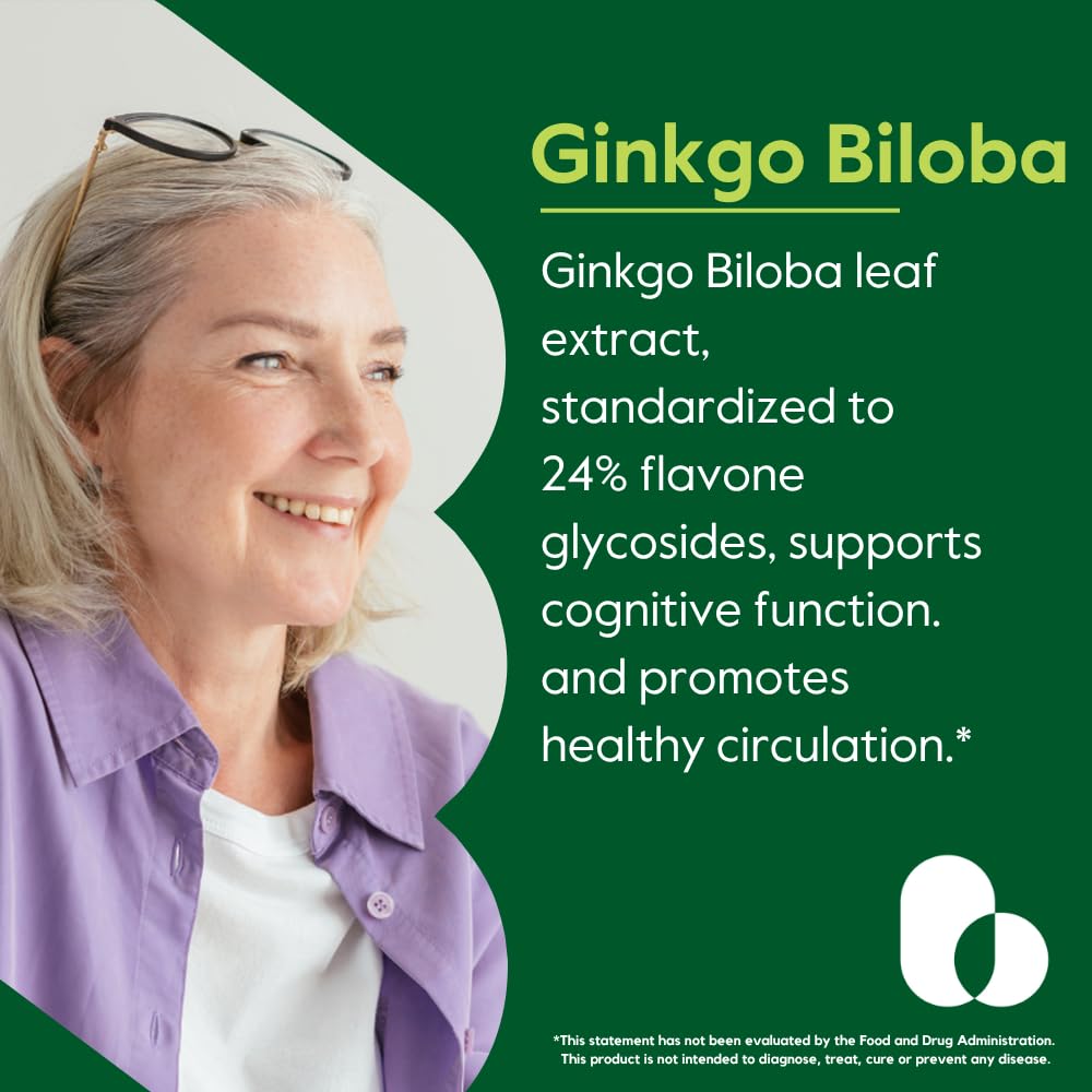 BESTVITE Ginkgo Biloba 120mg Capsules side view