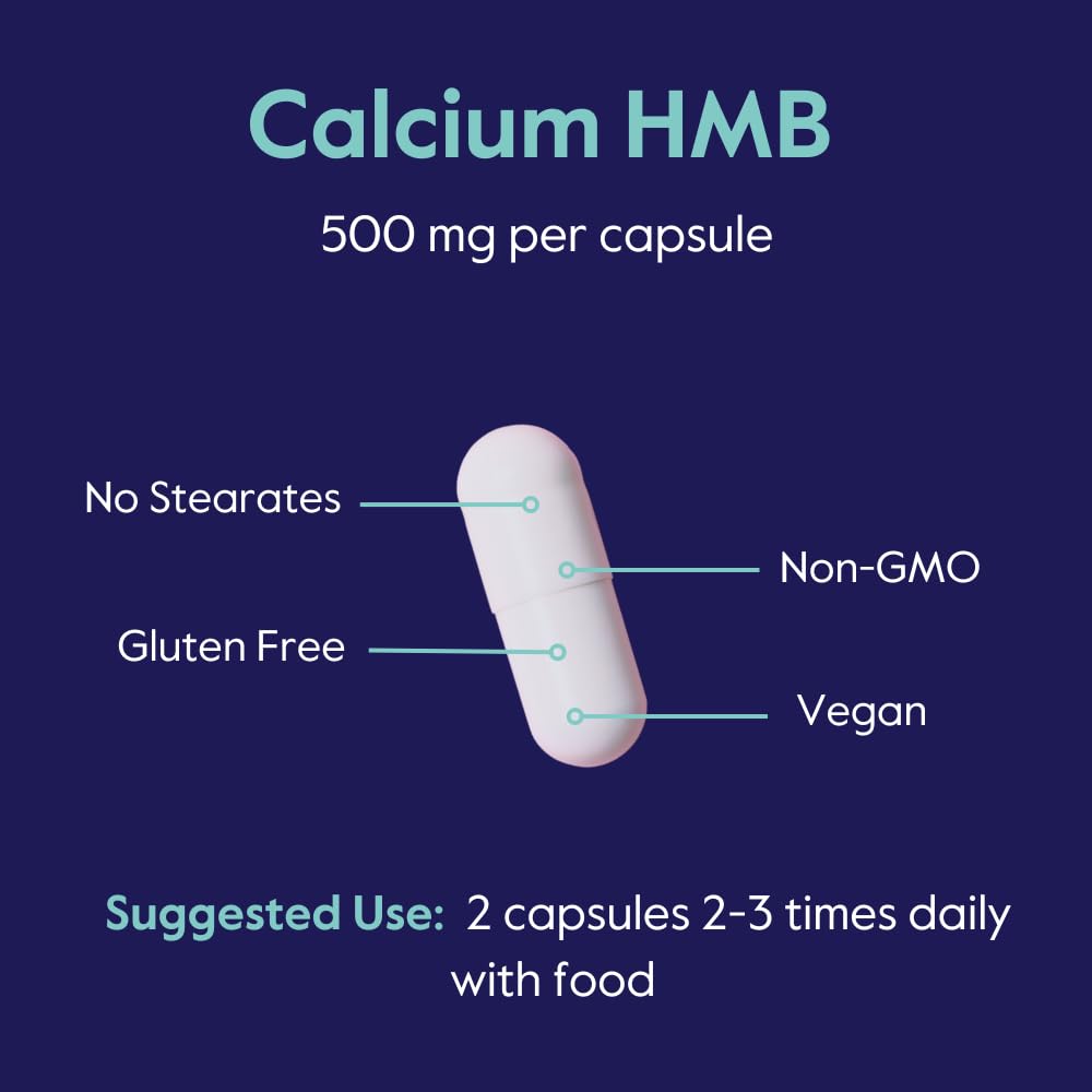 BESTVITE HMB Calcium Supplement 500mg with measuring spoon