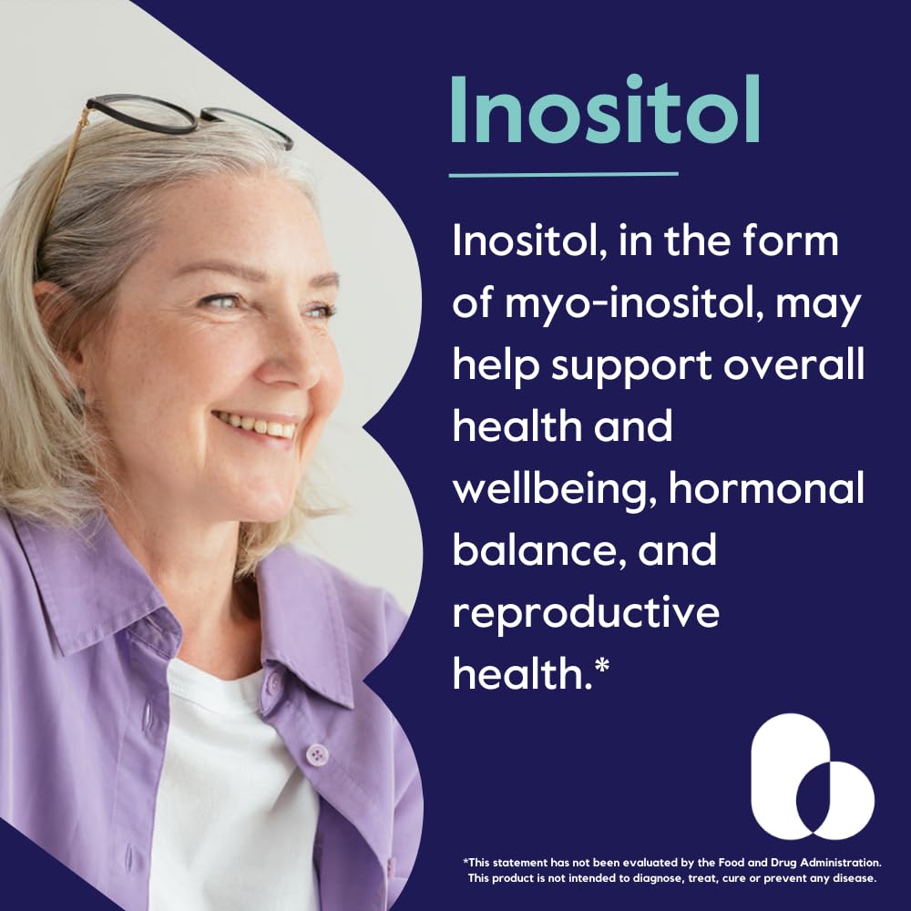BESTVITE Inositol Capsules 750mg opened bottle
