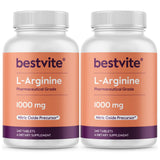 BESTVITE L-Arginine 1000mg supplement front view