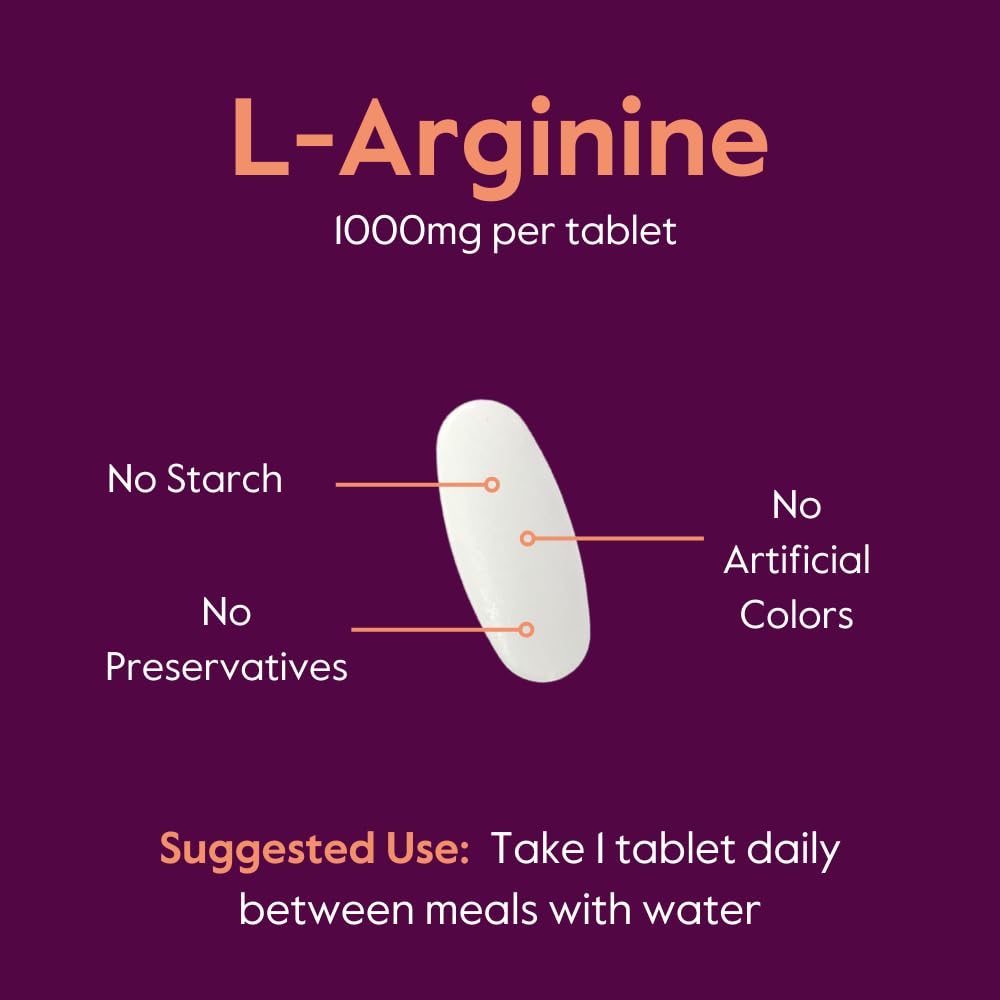 BESTVITE L-Arginine 1000mg supplement ingredients list