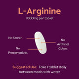 BESTVITE L-Arginine 1000mg supplement ingredients list