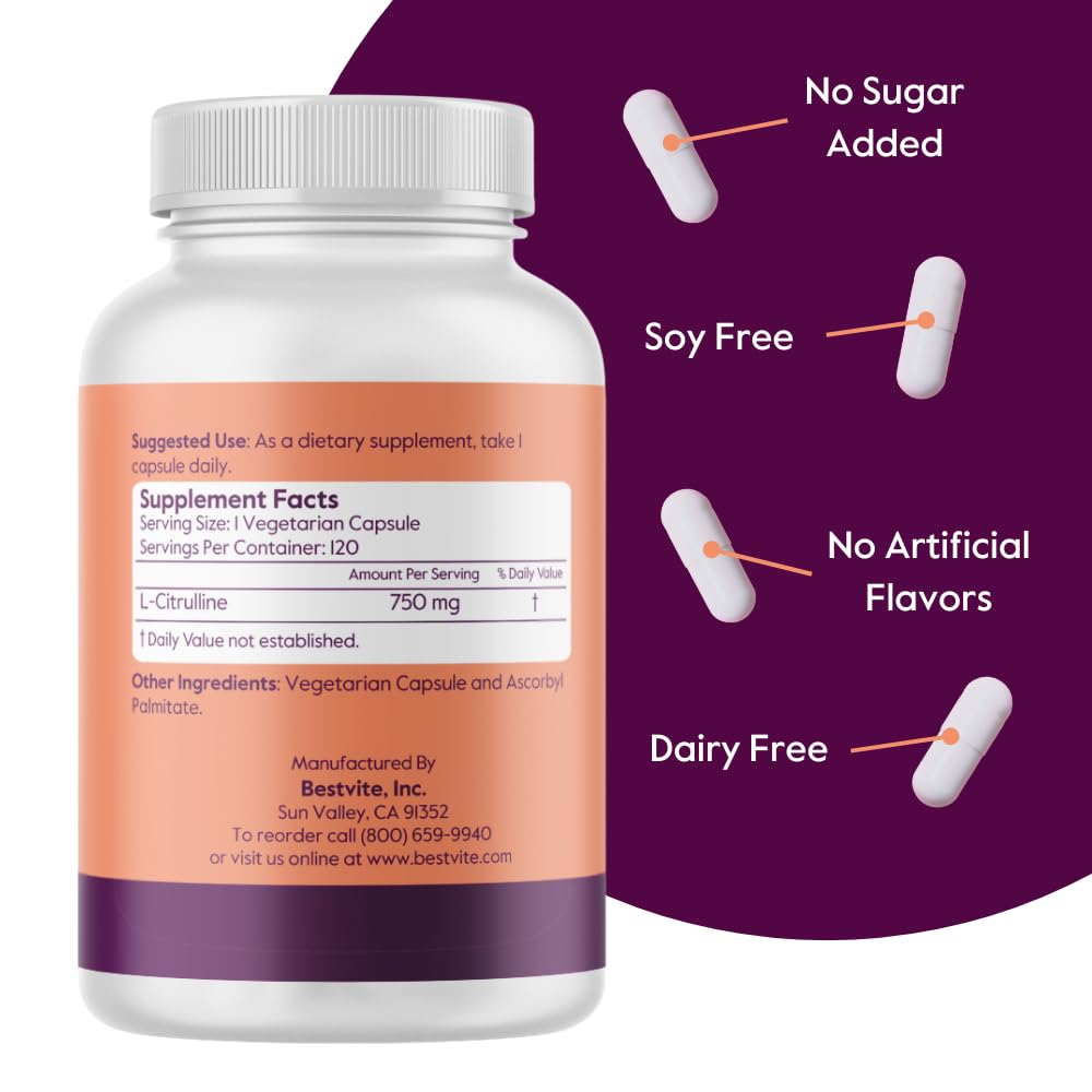 BESTVITE L-Citrulline bottle with label