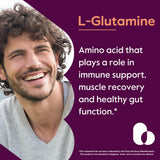 BESTVITE L-Glutamine 500mg bottle side view