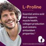 BESTVITE L-Proline 500mg supplement side view