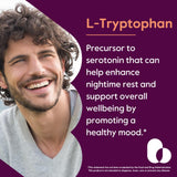 BESTVITE L-Tryptophan 500mg 120 Veg Capsules side view