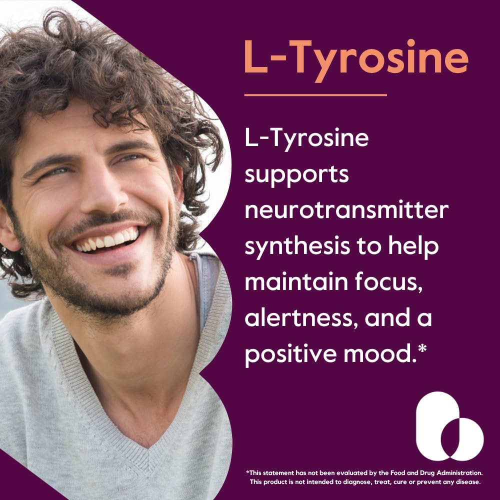 BESTVITE L-Tyrosine 500mg capsules side view