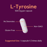 BESTVITE L-Tyrosine 500mg capsules with measuring spoon