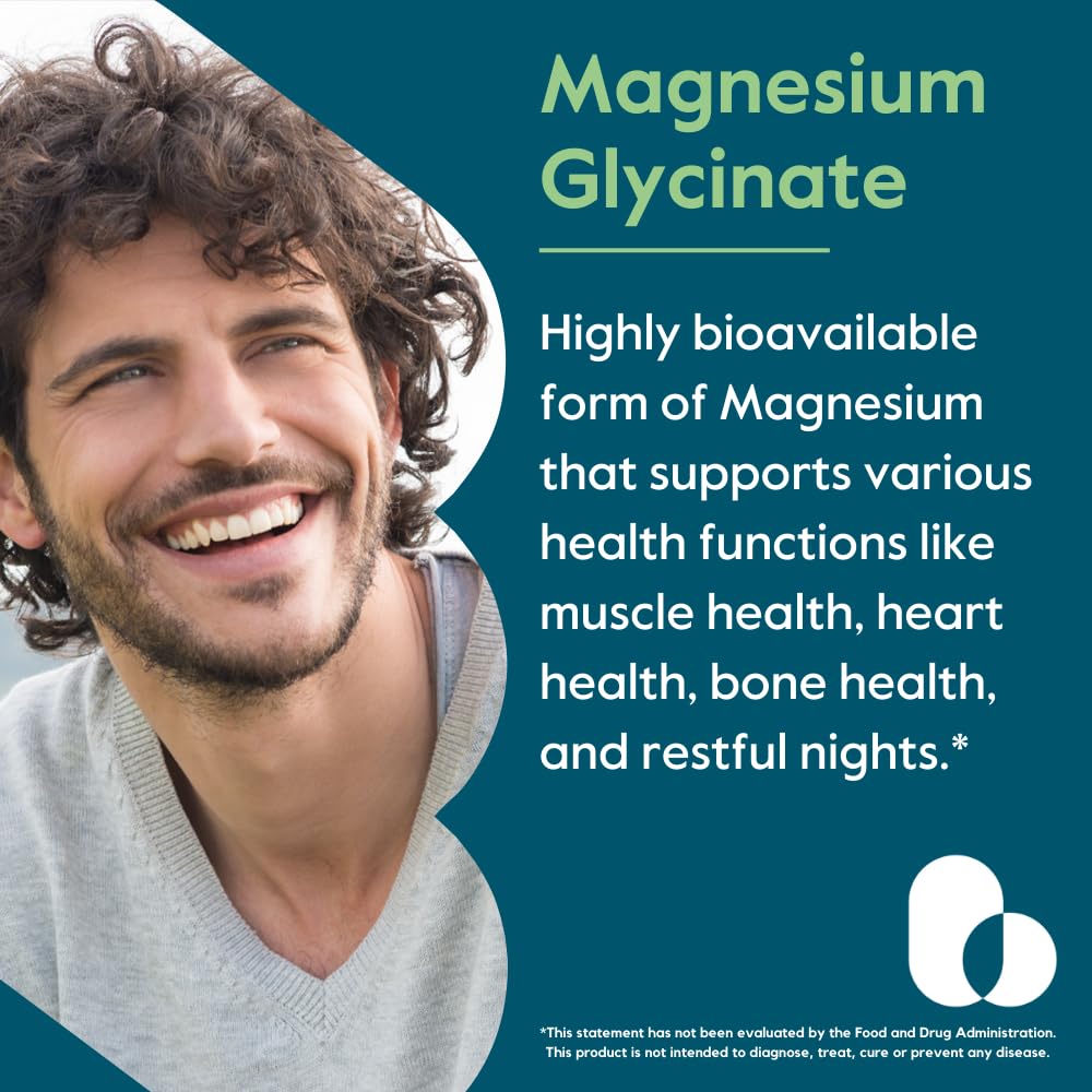 BESTVITE Magnesium Glycinate 400mg capsules side view