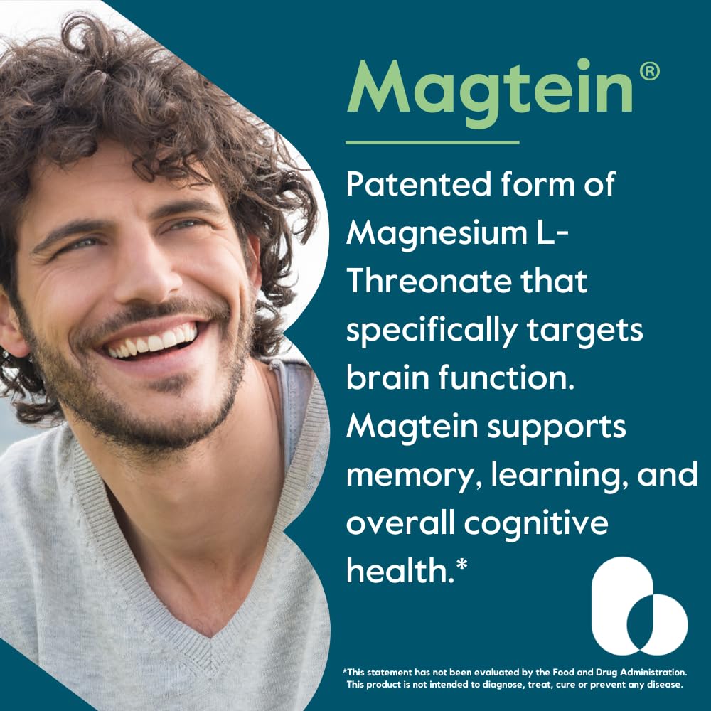 BESTVITE Magtein Magnesium L-Threonate 2000mg capsules side view