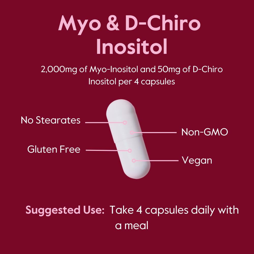 BESTVITE Myo & D-Chiro Inositol supplement capsule close-up