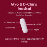 BESTVITE Myo & D-Chiro Inositol supplement capsule close-up