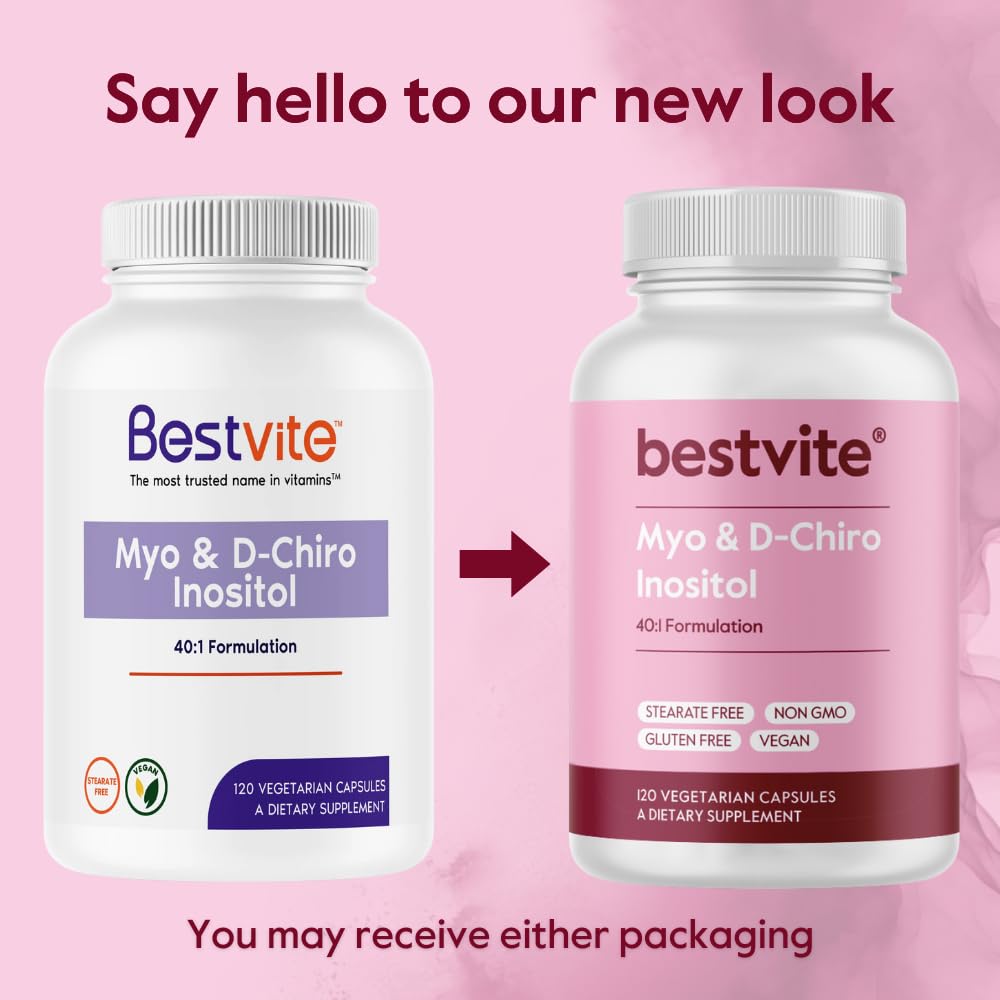 BESTVITE Myo & D-Chiro Inositol supplement with measuring spoon