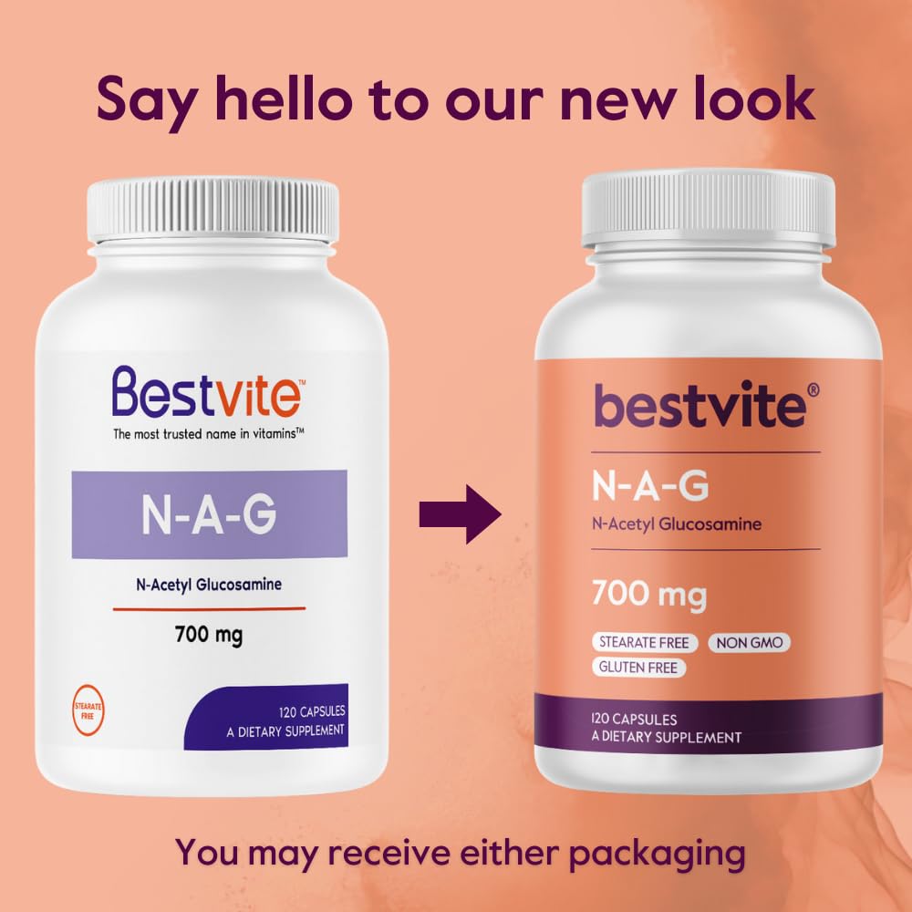 BESTVITE N-Acetyl D-Glucosamine Capsules 700mg in hand