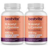 BESTVITE N-Acetyl L-Cysteine 600mg capsules front view