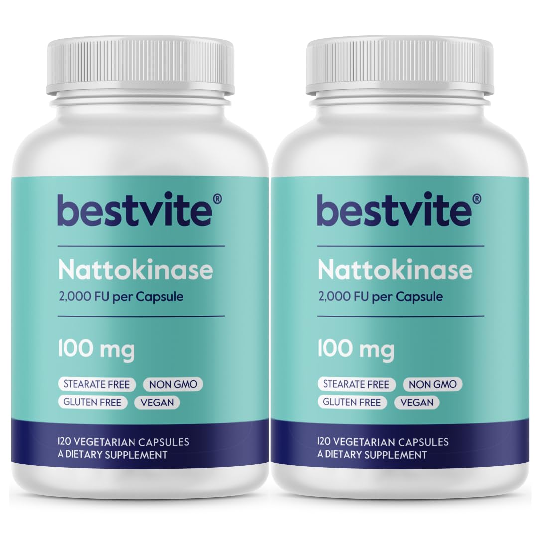BESTVITE Nattokinase Capsules 100mg front view