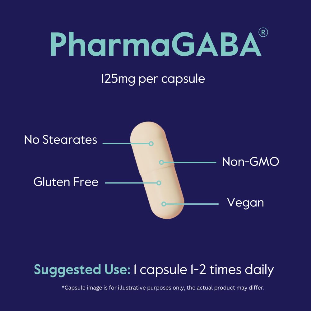 BESTVITE PharmaGABA 125mg supplement packaging