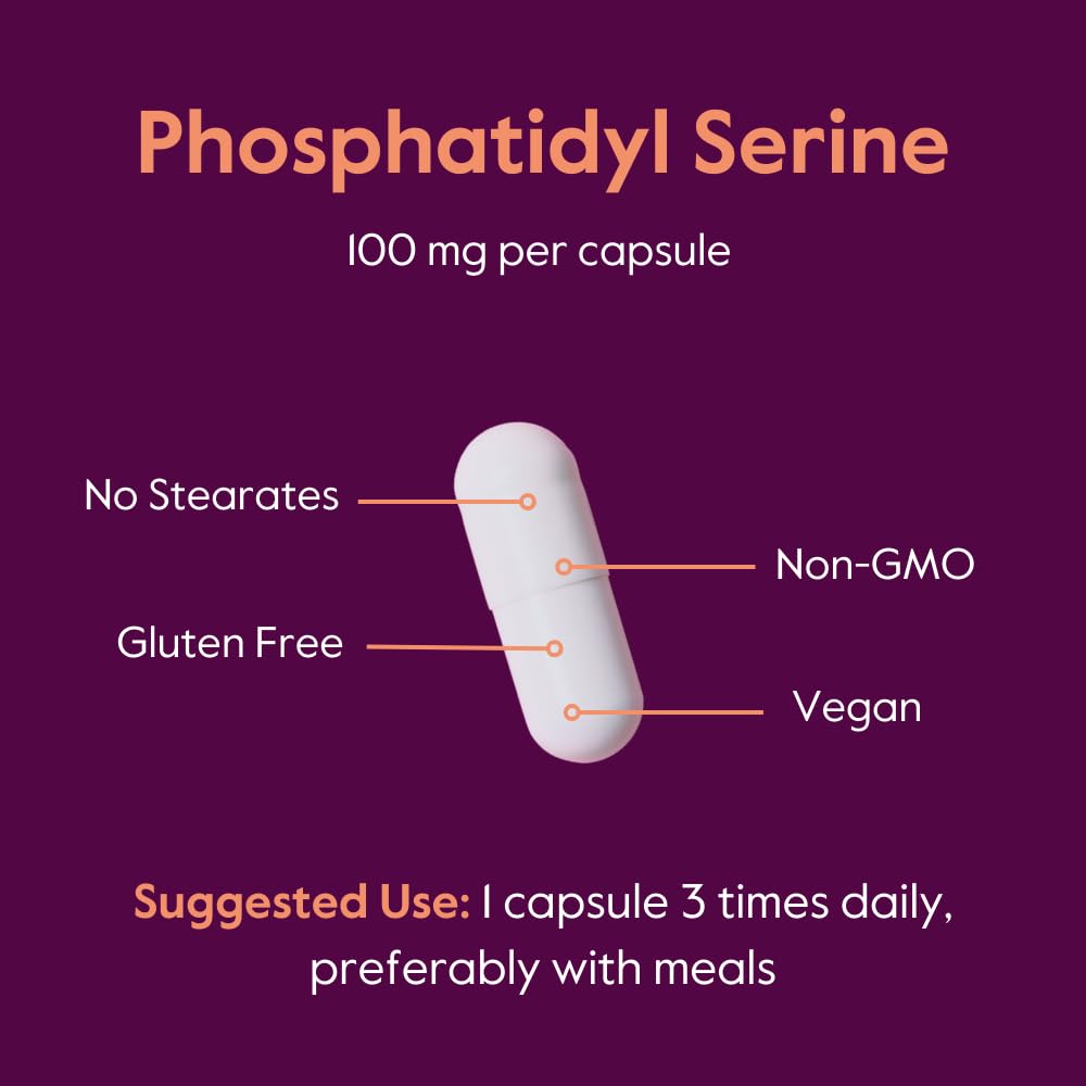 BESTVITE Phosphatidylserine 100mg soy-free capsules on a wooden table
