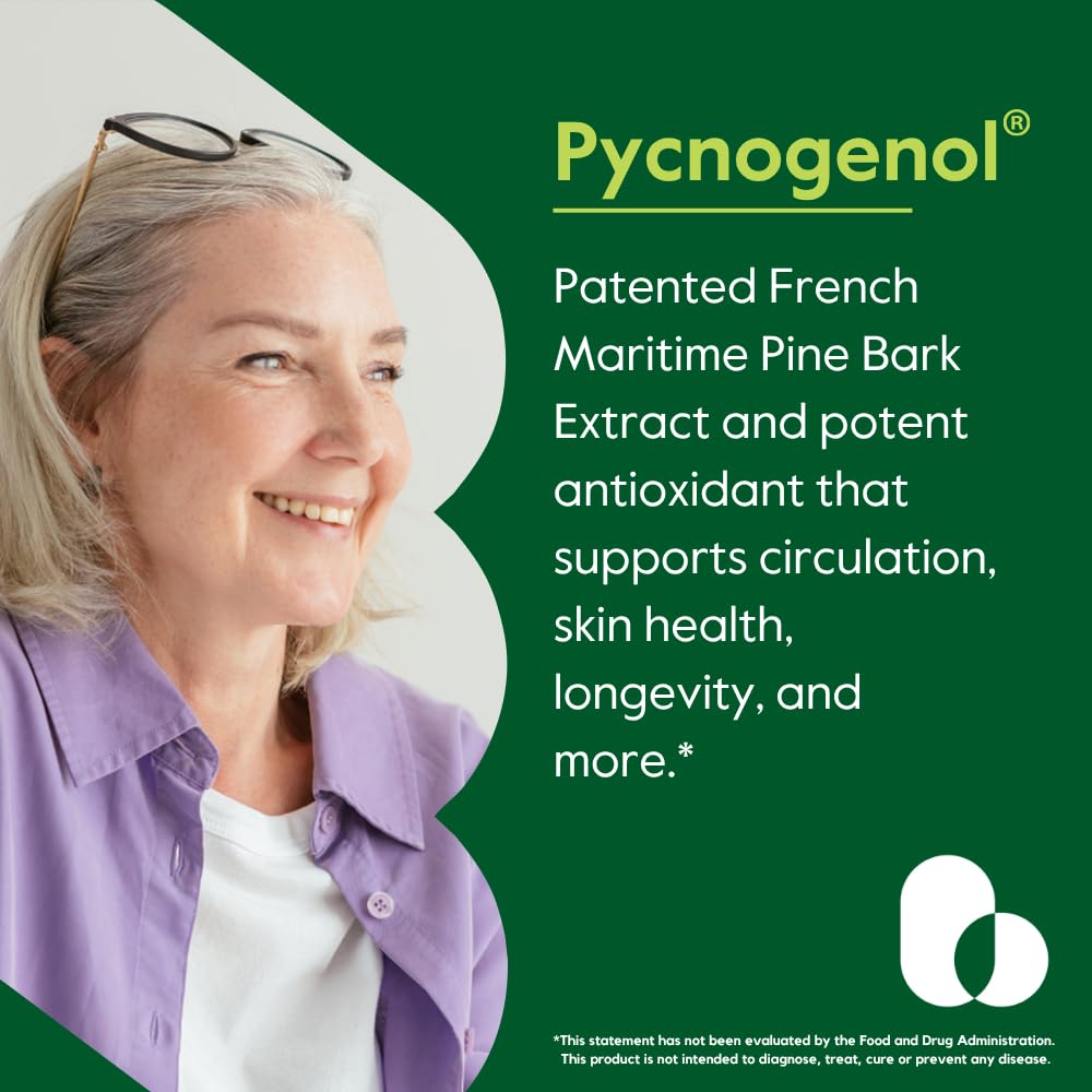 BESTVITE Pycnogenol 50mg capsules side view