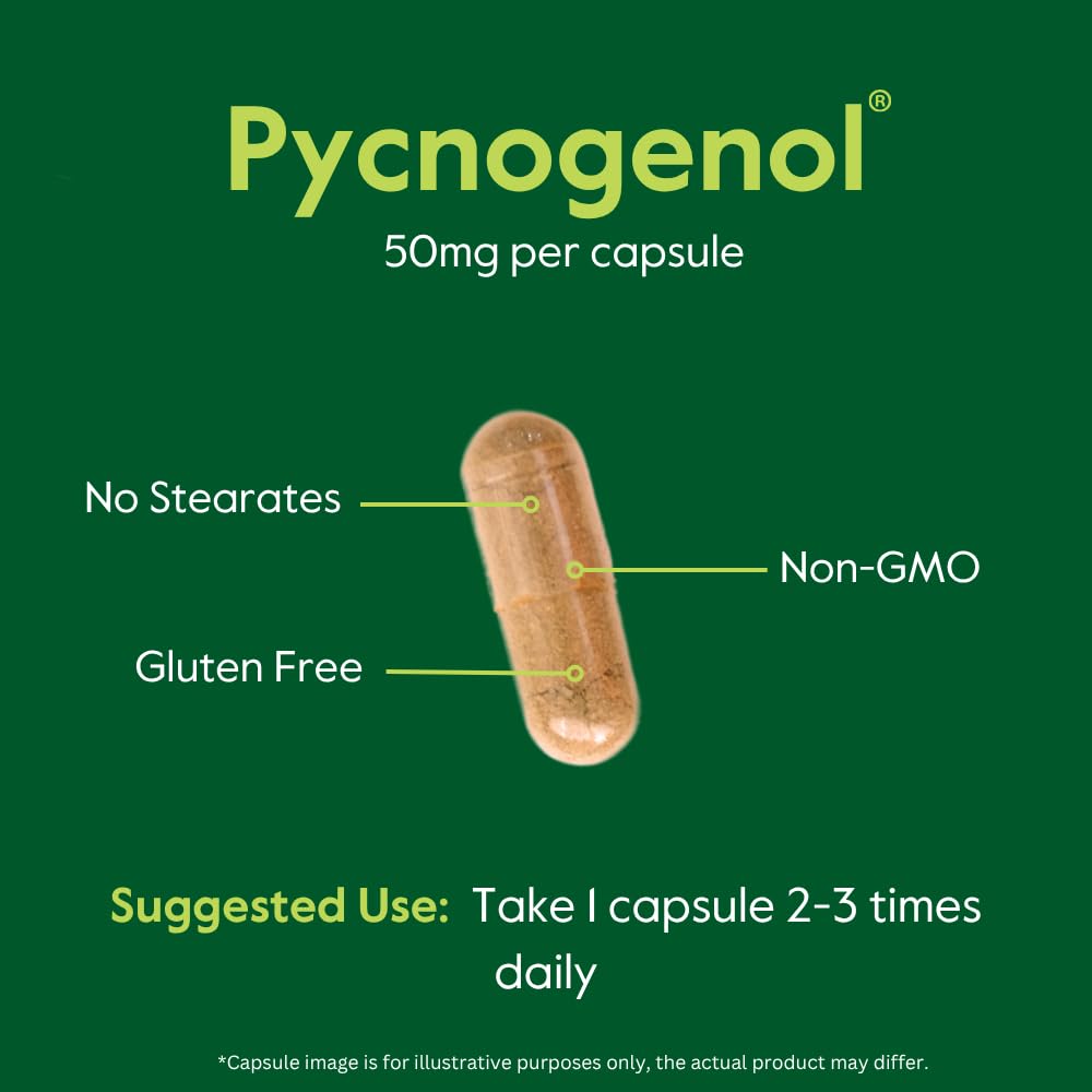 BESTVITE Pycnogenol capsules with measuring spoon