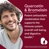 BESTVITE Quercetin & Bromelain supplement side view