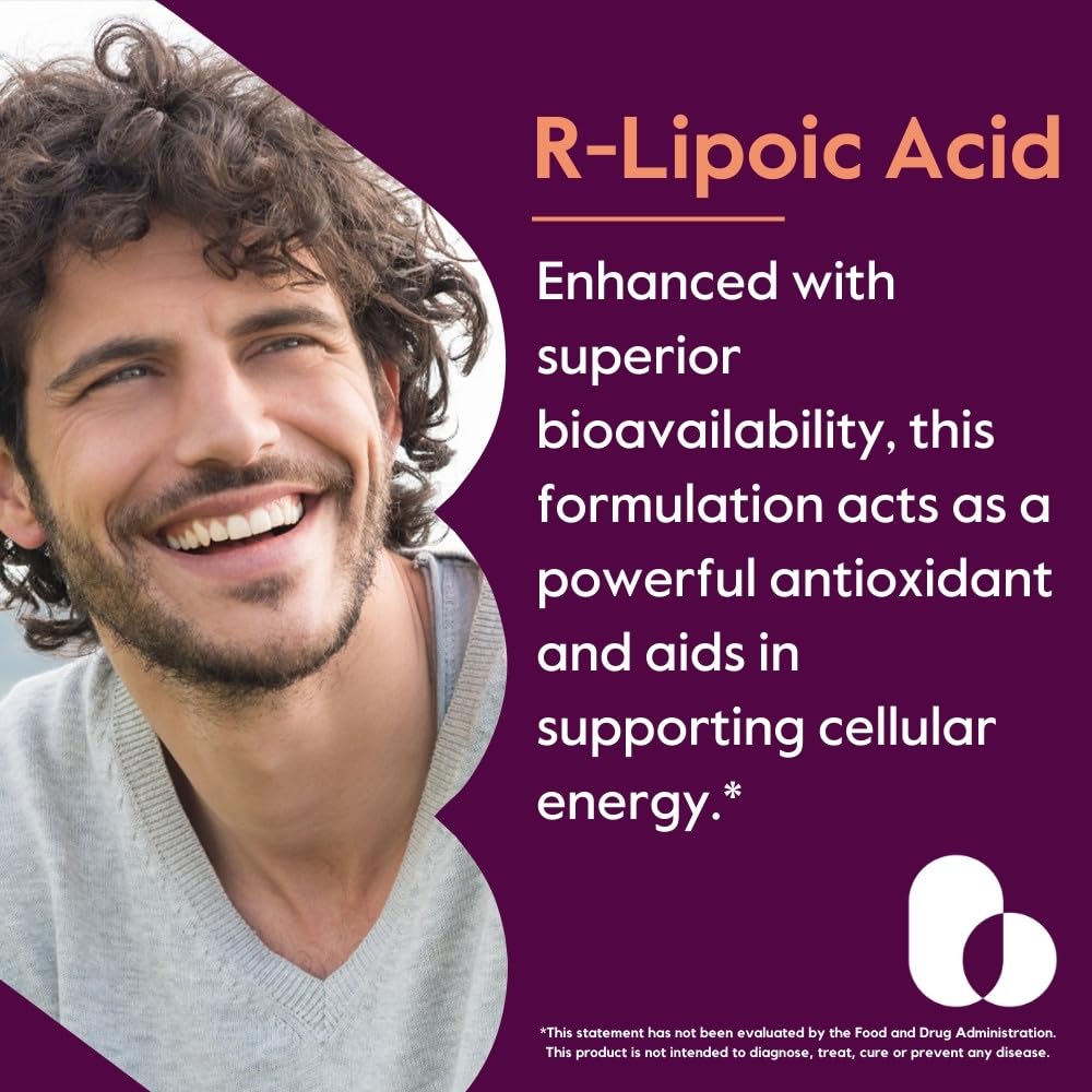 BESTVITE R-Alpha Lipoic Acid Capsules 200mg side view