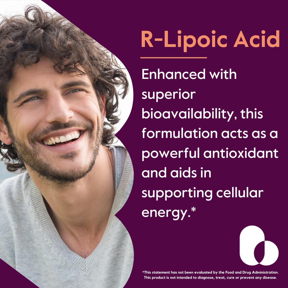 BESTVITE R-Lipoic Acid 100mg Capsules side view