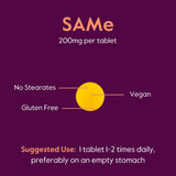 BESTVITE SAMe 200mg Enteric Coated Tablets on a wooden table