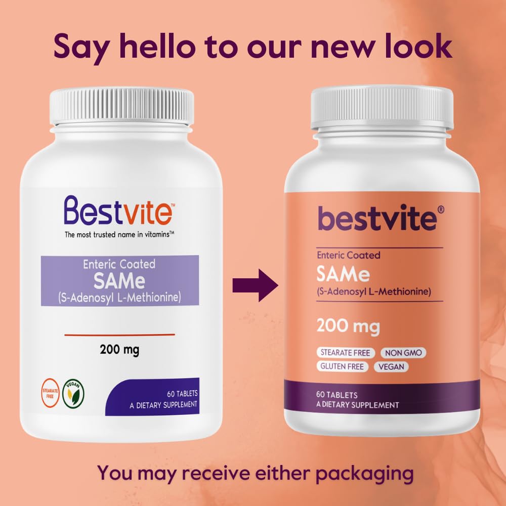 BESTVITE SAMe 200mg Enteric Coated Tablets packaging