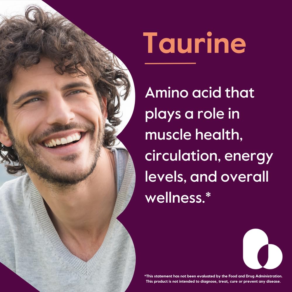 BESTVITE Taurine 1000mg supplement side view
