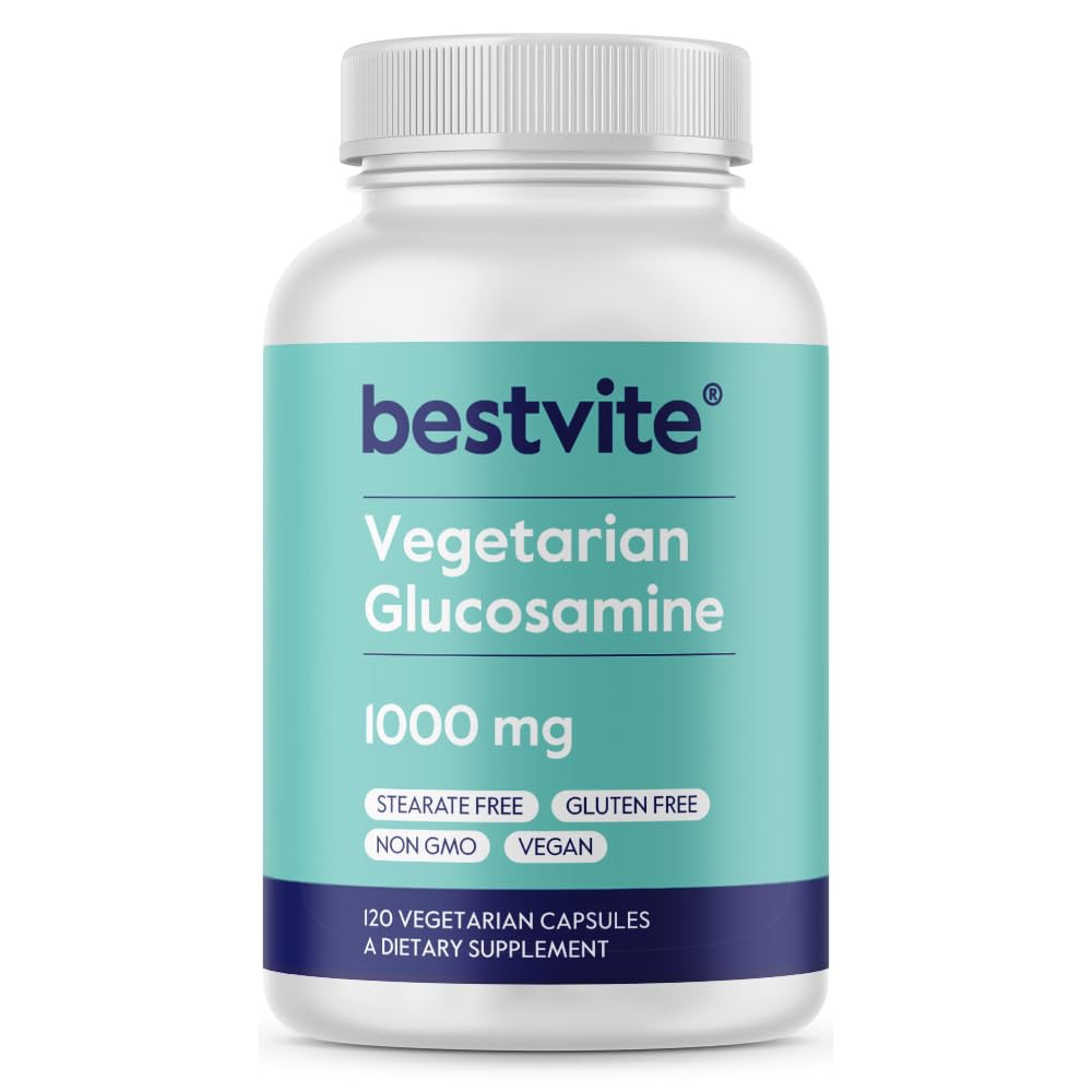 BESTVITE Vegetarian Glucosamine 1000mg capsules front view