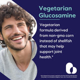 BESTVITE Vegetarian Glucosamine 1000mg capsules opened bottle