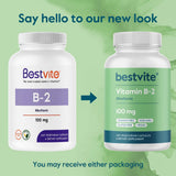 BESTVITE Vitamin B-2 Riboflavin capsules packaging details