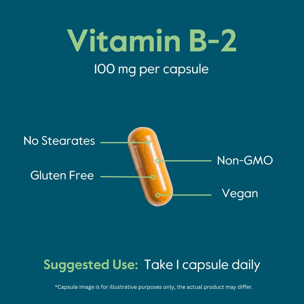 BESTVITE Vitamin B-2 Riboflavin capsules with measuring spoon