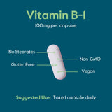 BESTVITE Vitamin B1 Thiamine 100mg Capsules close-up of capsules