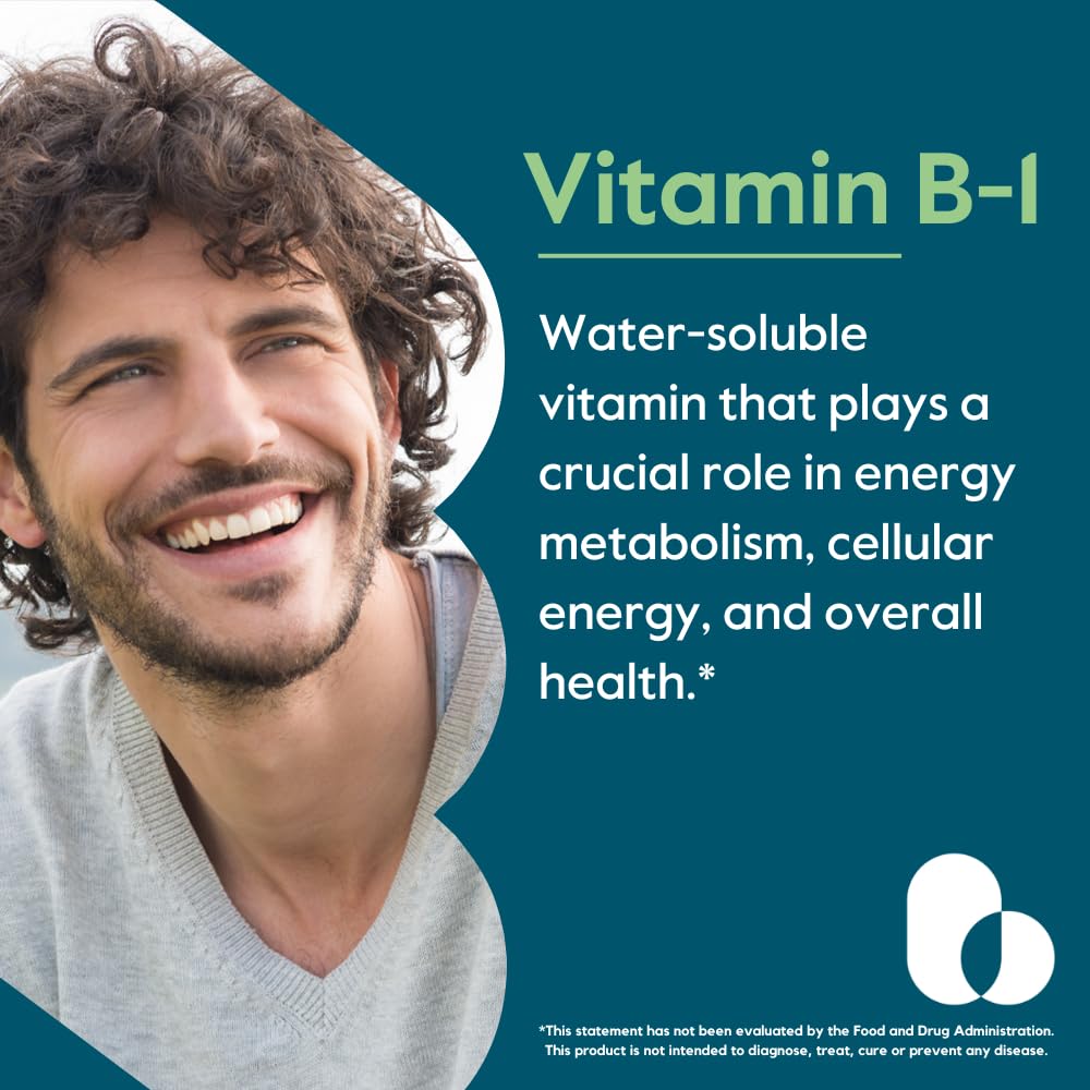 BESTVITE Vitamin B1 Thiamine 100mg Capsules side view