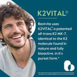 BESTVITE Vitamin K2 MK-7 100mcg capsules side view